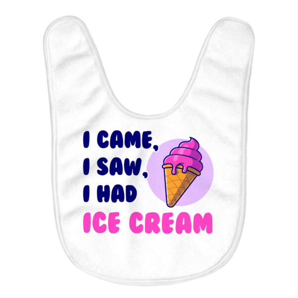 Ice Cream Baby Bibs - Cute Illustration Feeding Bibs