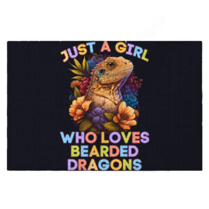 Bearded Dragon Girl Print Jigsaw Puzzle