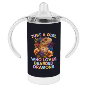 Bearded Dragon Girl Print Sippy Cups