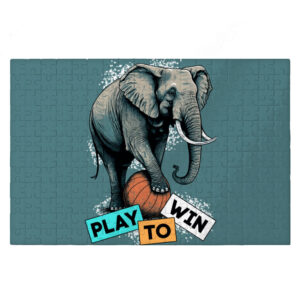 Play to Win Elephant Jigsaw Puzzle - Fun Puzzle for Kids