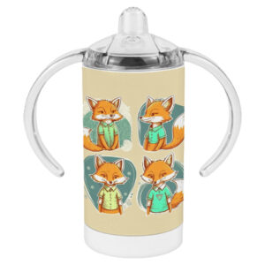 Kawaii Fox Cartoon Sippy Cups