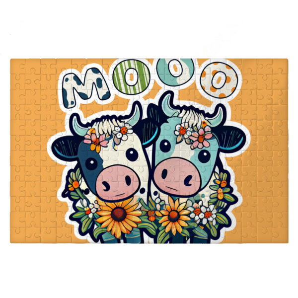 Moo Cow Cute Jigsaw Puzzle