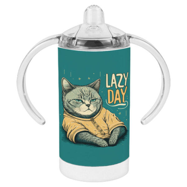 Lazy Day Funny Cat Baby Sippy Cup