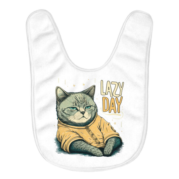 Lazy Day Funny Cat Baby Bibs