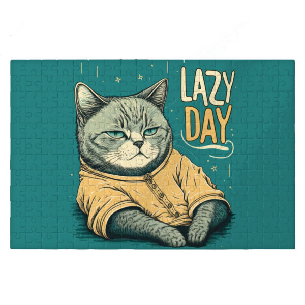 Lazy Day Funny Cat Jigsaw Puzzle