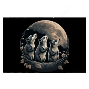 Animal Print Moon Design Jigsaw Puzzle