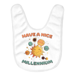 Cute Space Baby Bibs with Solar System Design