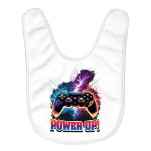 Power Up Baby Bibs with Gamer-Themed Design