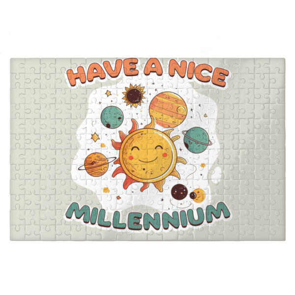 Cute Space Puzzle with Solar System Design