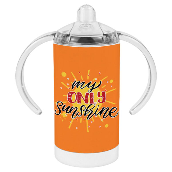 My Only Sunshine Sippy Cups with Vibrant Design