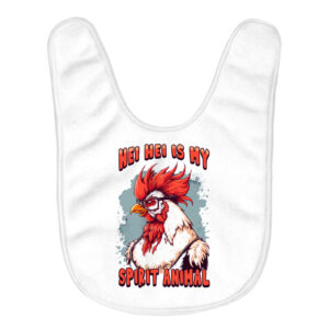 Rooster Baby Bib with Cute Animal Design