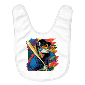 Best Baseball Art Baby Bibs - Colorful Feeding Bibs