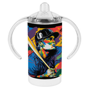 Baseball Art Sippy Cups - Colorful Baby Sippy Cup