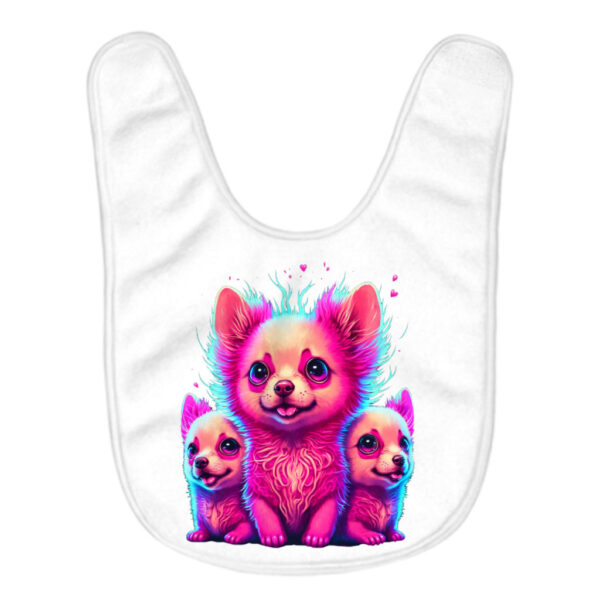 Kawaii Dog Baby Bibs - Cute Feeding Bibs for Babies