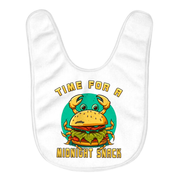 Midnight Snack Baby Bibs featuring Delicious Food Designs