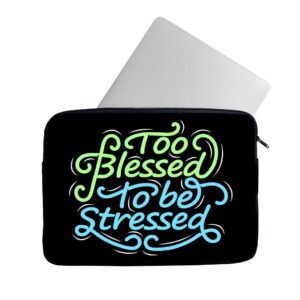Too Blessed to Be Stressed MacBook Pro 14" Sleeve