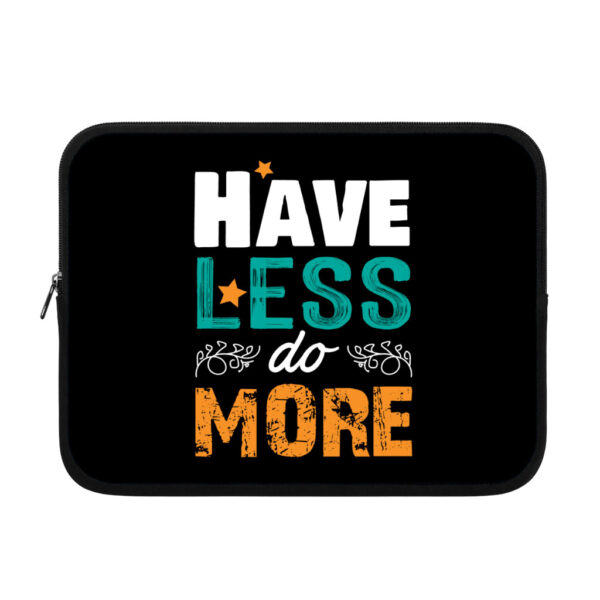 Chic tablet sleeve with stylish quote design for various tablet models.