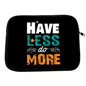 Chic sleeve for HP 16" laptop with meaningful quote design.