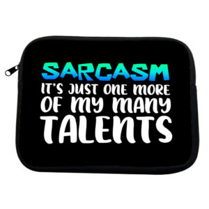 Sarcasm MacBook Pro 14" two-sided sleeve, offering humor.