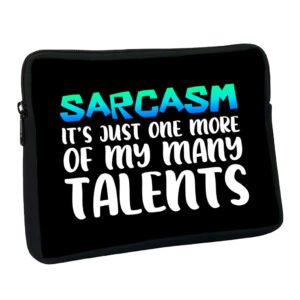 Sarcasm MacBook Pro 16" sleeve, offering humor.