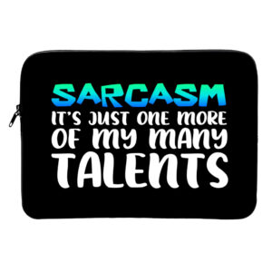 Sarcasm MacBook Air 14" sleeve, offering humor.