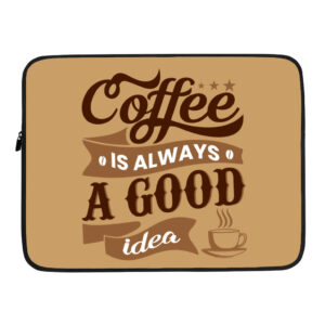 Coffee Dell 16" laptop sleeve, fostering creativity.