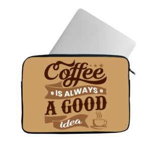 Coffee MacBook Pro 14" creative sleeve, fostering creativity.