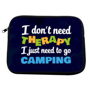 Camping MacBook Pro 14" two-sided sleeve, perfect for outdoor enthusiasts.