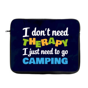 Camping MacBook Pro 16" two-sided sleeve, perfect for outdoor enthusiasts.