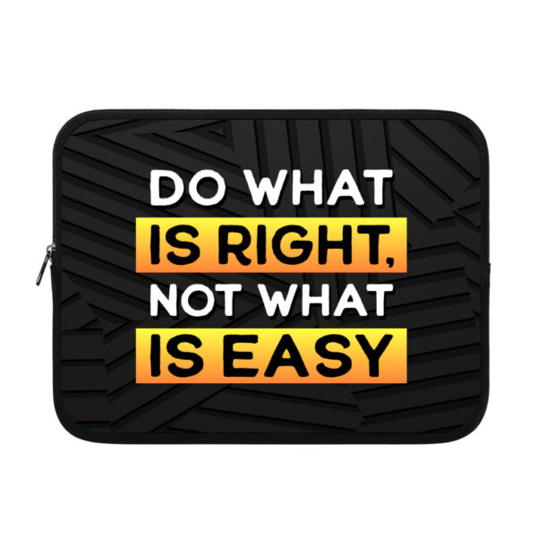 Motivational iPad quote tablet sleeve, stylish and inspiring design.