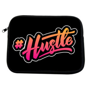 Hustle MacBook Pro 14" two-sided sleeve, inspiring and stylish design.