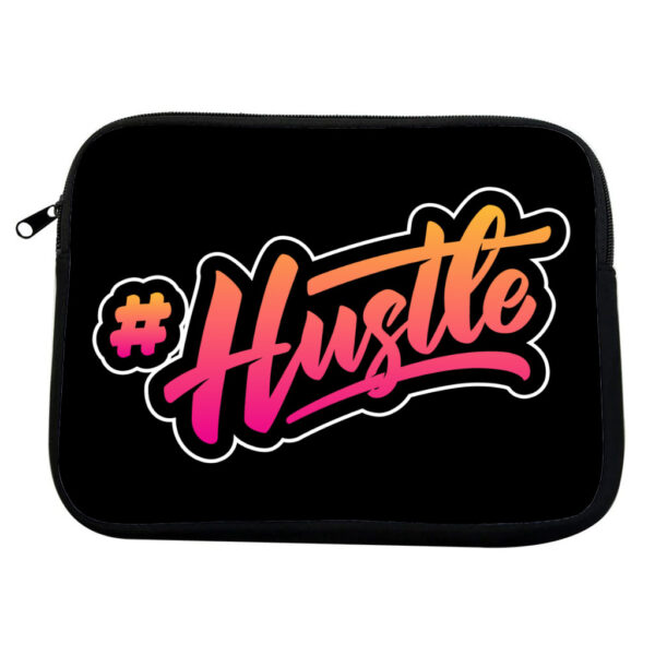 Hustle MacBook Pro 14" two-sided sleeve, inspiring and stylish design.