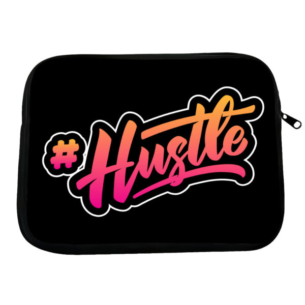 Hustle HP 16" hashtag laptop sleeve, inspiring and stylish design.