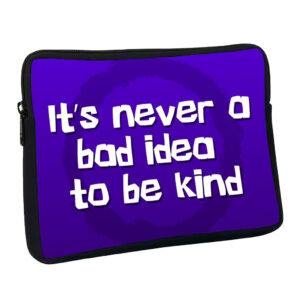 Quote MacBook Pro 16" sleeve, inspirational laptop protection.