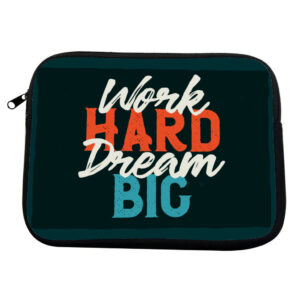 Stay motivated with our Work Hard Quote MacBook Pro 14" two-sided sleeve!