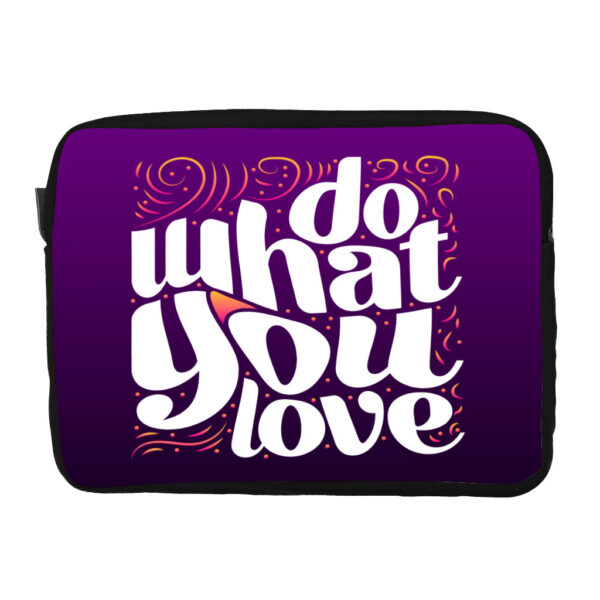 Do What You Love Dell 16" two-sided sleeve, inspirational design.