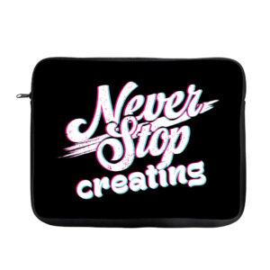 Inspirational MacBook Pro 16" two-sided sleeve, motivational design.