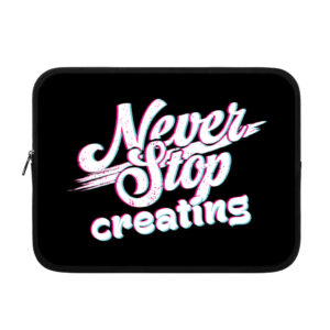 Inspirational iPad sleeve, graphic design for enhanced protection.