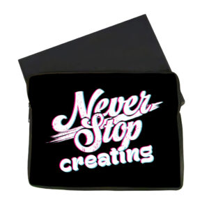 Inspirational MacBook Air 14" two-sided sleeve, motivational design.