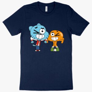 "The Amazing World of Gumball" logo T-shirt featuring vibrant design.