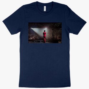 Harry’s House tracklist T-shirt with musical album artwork.