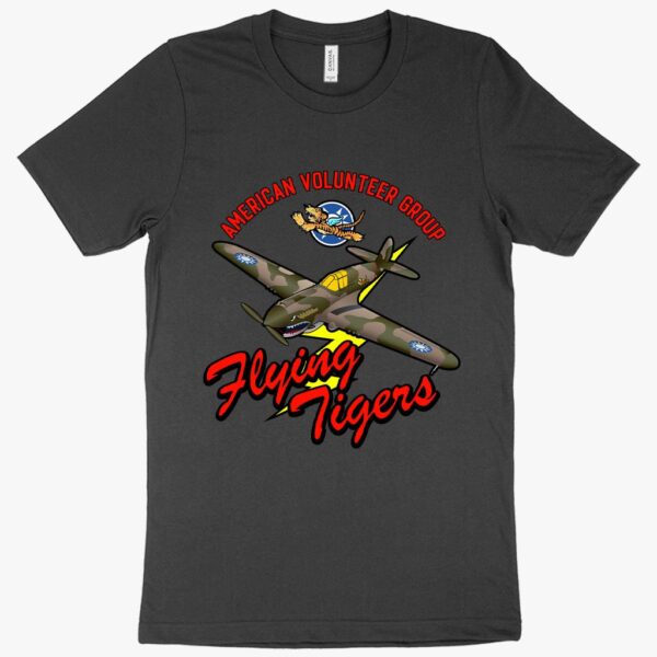 Stylish tee featuring iconic Flying Tigers aviation design.