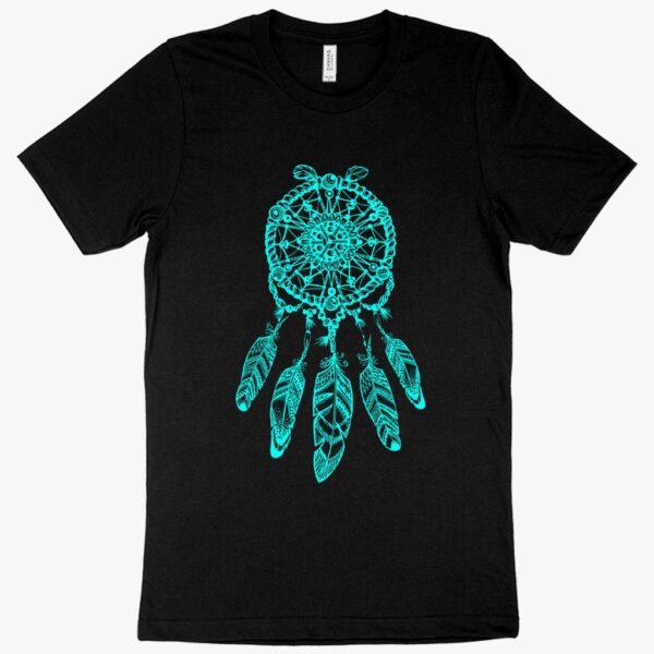 Stylish tee featuring Dream Catcher print for cultural appreciation.