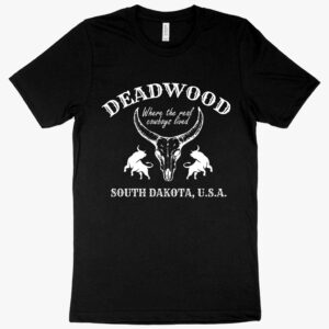 T-shirt featuring a Western-themed design inspired by Deadwood.