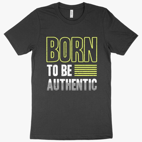 Vintage-inspired tee celebrating authenticity and originality.