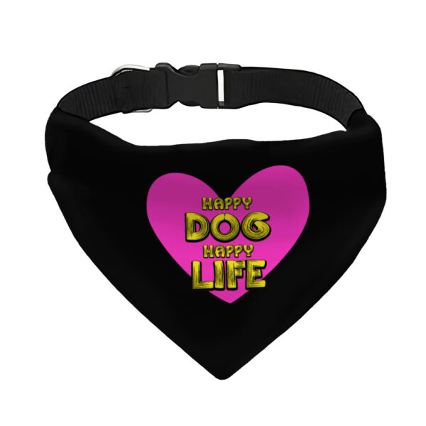 Cheerful Pet Bandana Collar for happy and stylish pets.