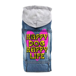 Stylish Dog Denim Jacket for happy and fashionable pups.