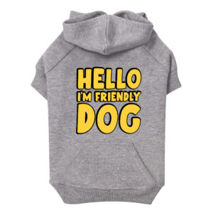 Warm and inviting Dog Hoodie for friendly pups.