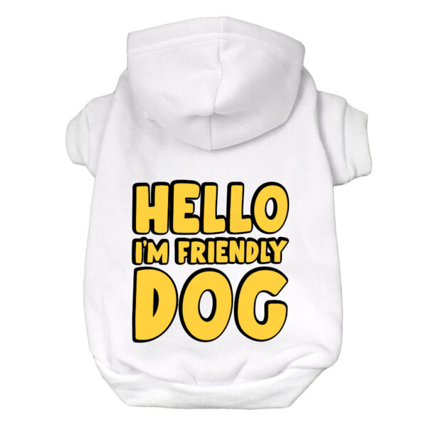 Warm and inviting Dog Hoodie for friendly pups.