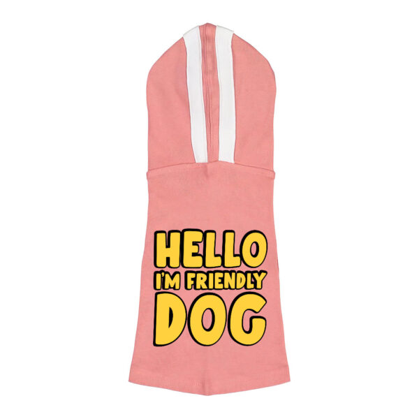 Warm and inviting Dog Shirt with Hoodie for friendly pups.